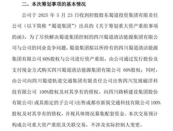 优秀炒股配资门户 新筑股份拟置入蜀道集团新能源资产 还涉及这家市值800亿元的上市公司