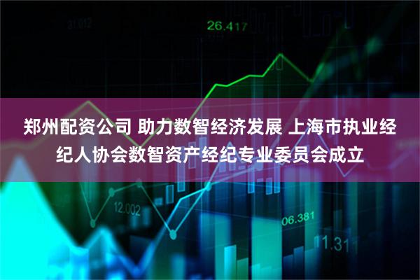 郑州配资公司 助力数智经济发展 上海市执业经纪人协会数智资产经纪专业委员会成立
